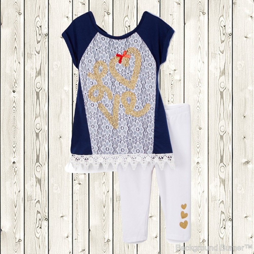 NWT Nannette Love Lace Tunic Outfit Valentine's